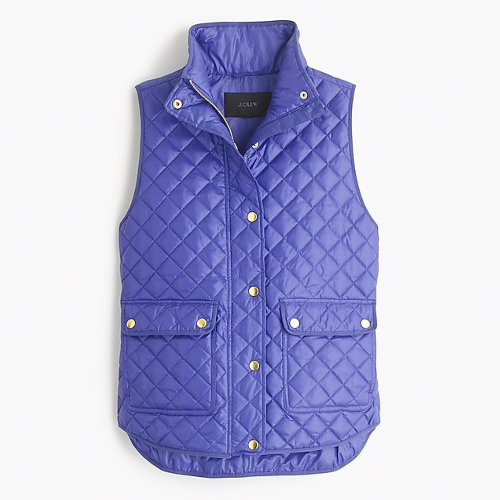 JCrew Shiny Quilted Field Puffer Vest - Picture 3 of 8